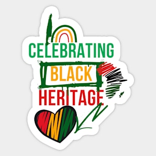 Celebrating Black Heritage, Juneteenth 1865 Sticker